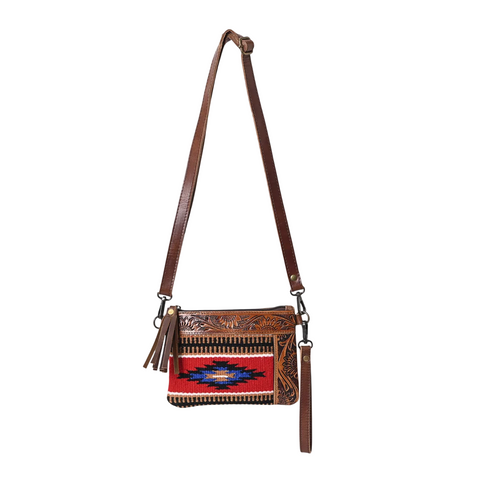 L Tooled Clara Side Bag