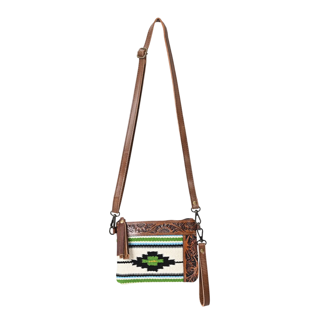 L Tooled Clara Side Bag