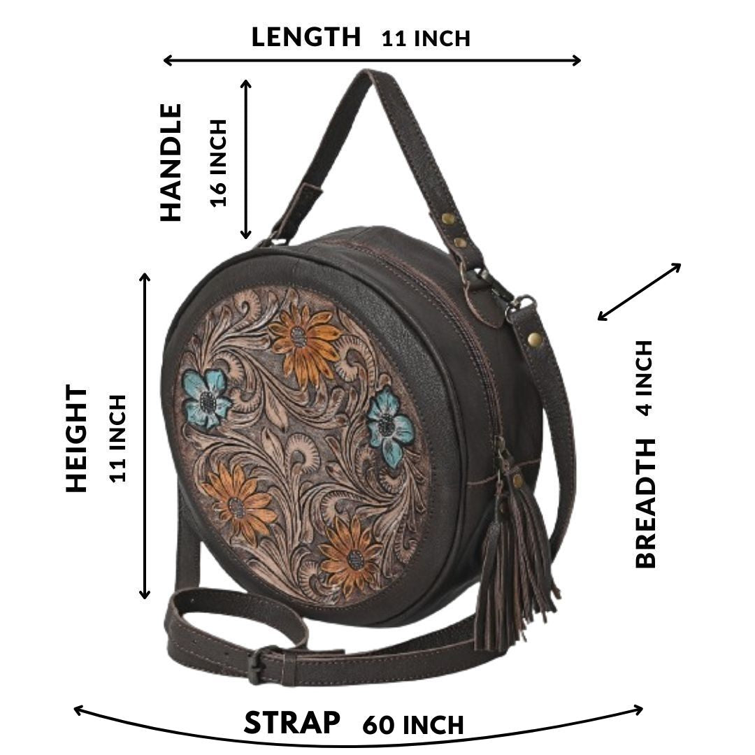 Berlin Tooled Leather Bag