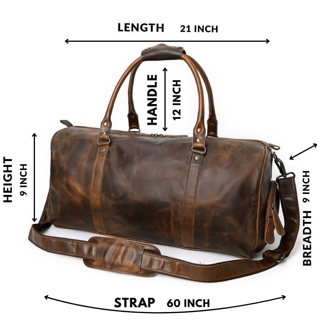 Calmra Hunter Leather Messenger Bag