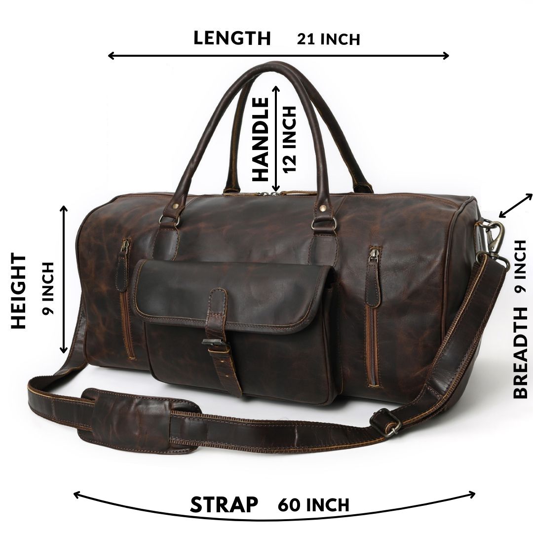 Rusty Hunter Leather Messenger Bag