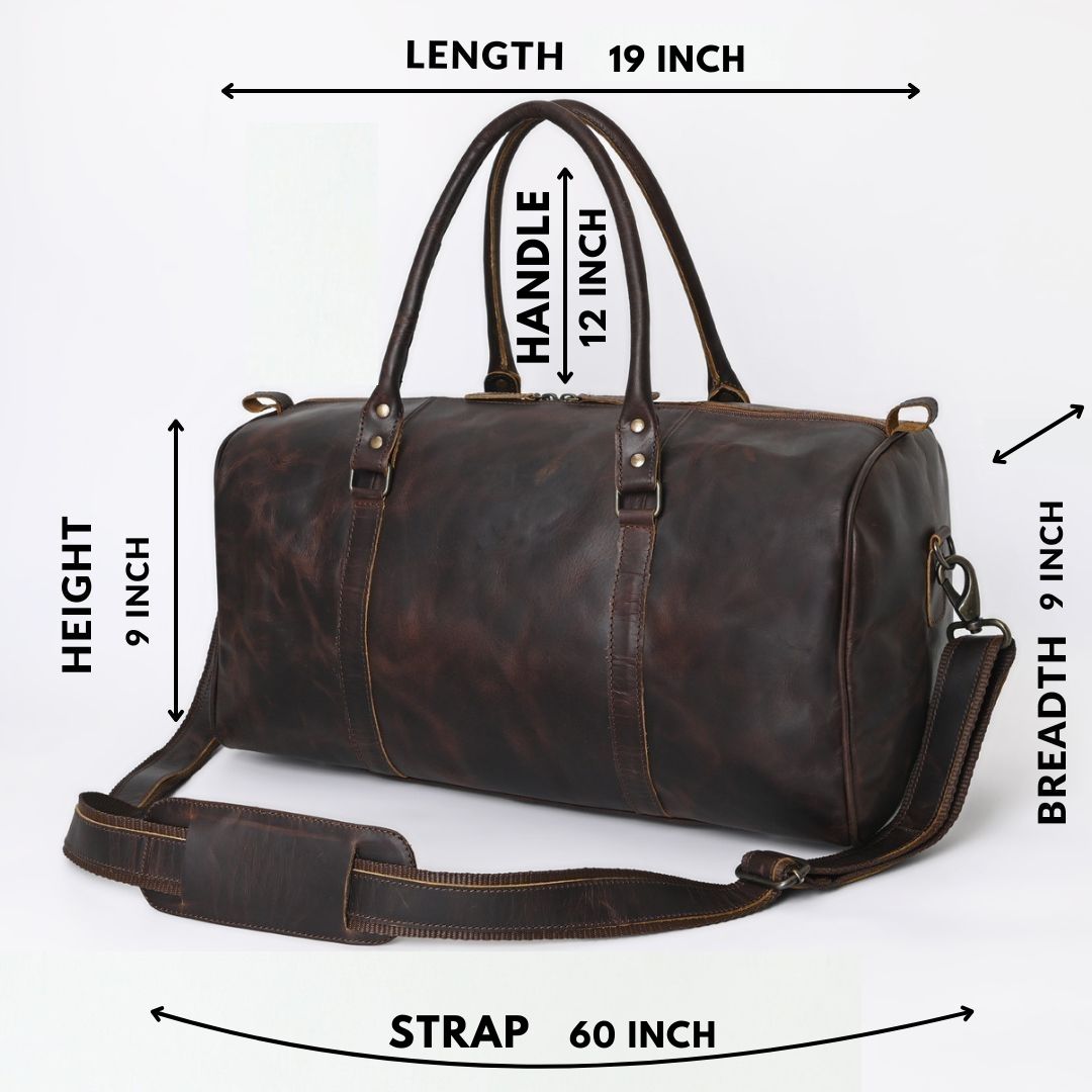 Rusty Hunter Leather Messenger Bag