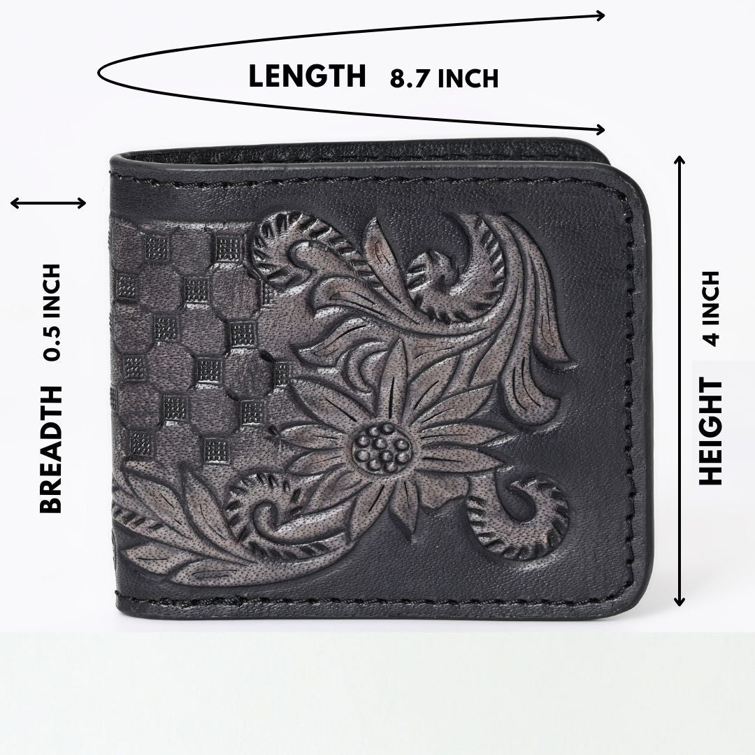 Lovesome Handtooled Hipster Wallet