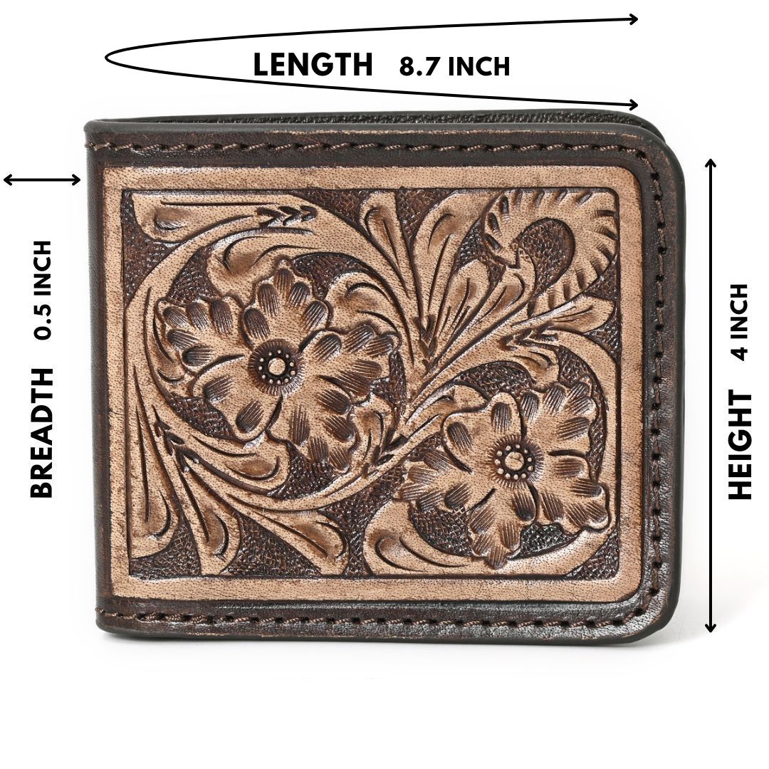 Lily Tooled Hipster Wallet
