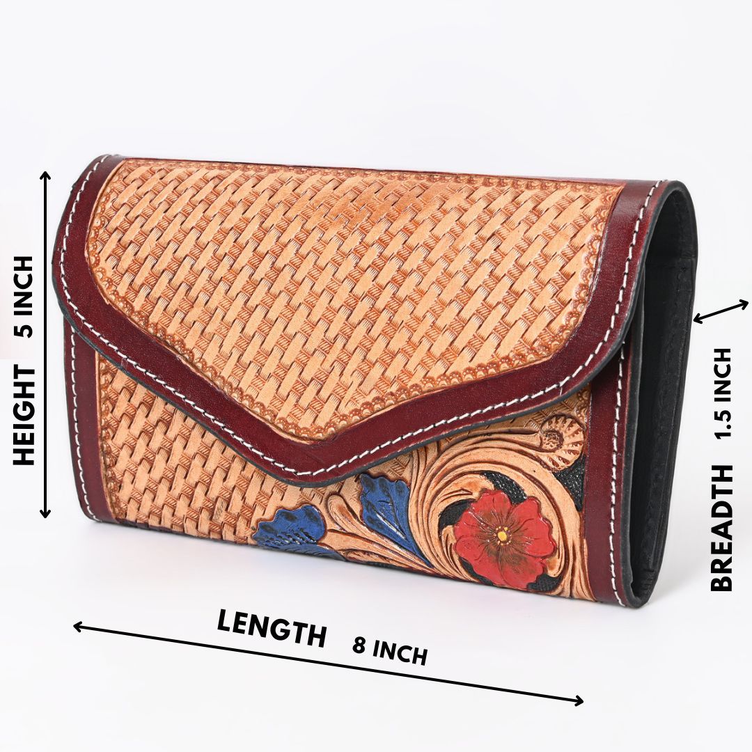 Retro Rucksack Trifold Wallet