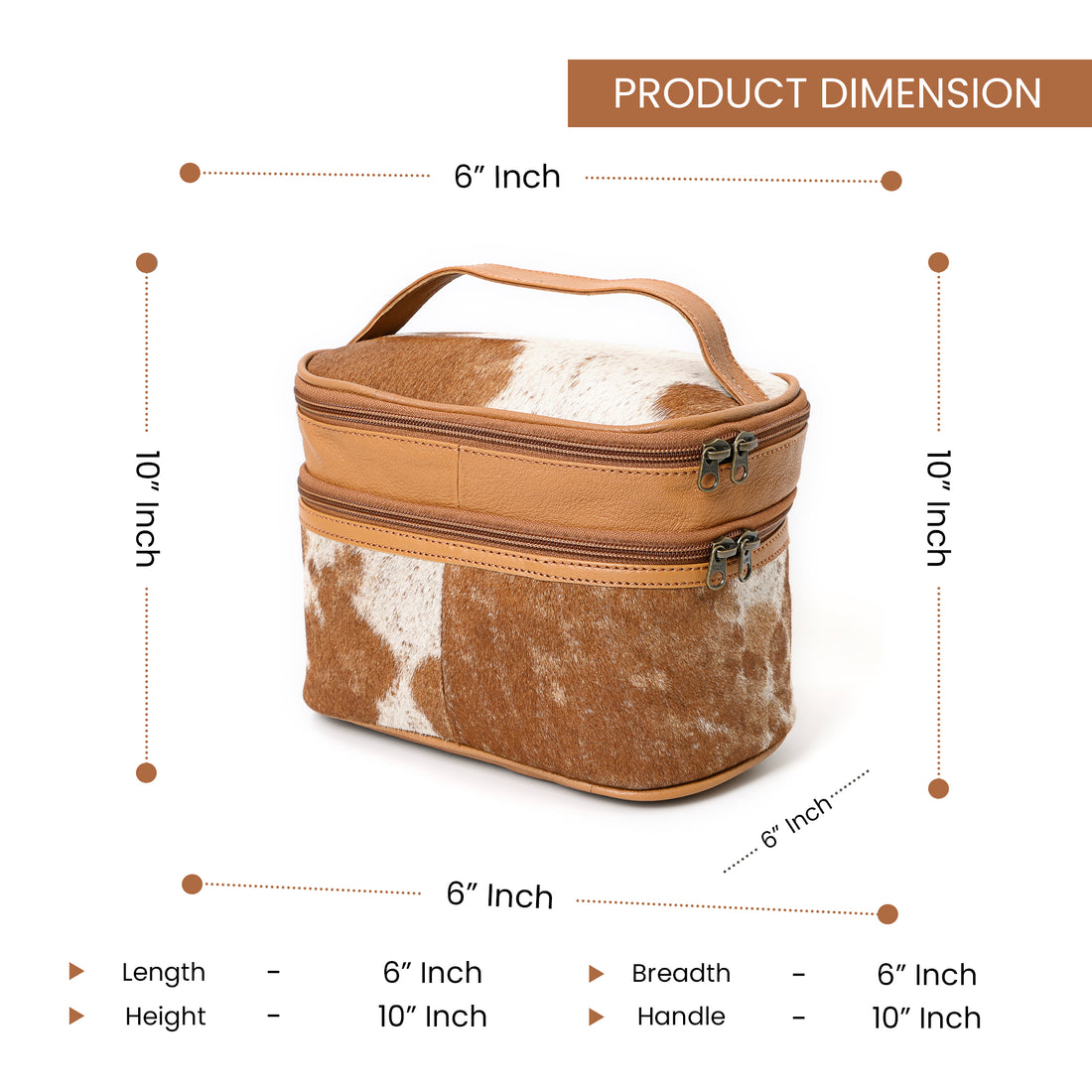 Jolly Cowhide Makeup Bag