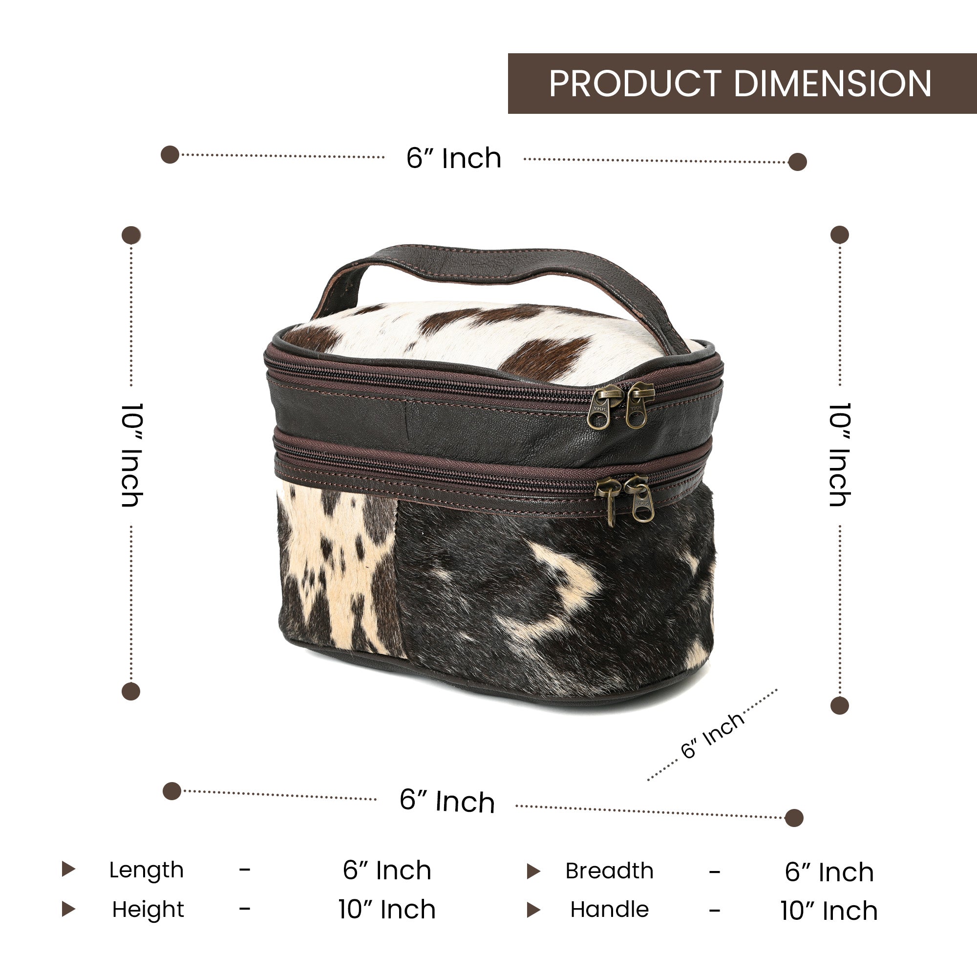 Jolly Cowhide Makeup Bag