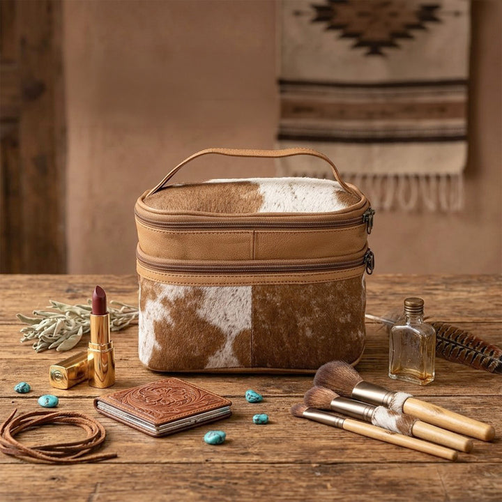 Jolly Cowhide Makeup Bag