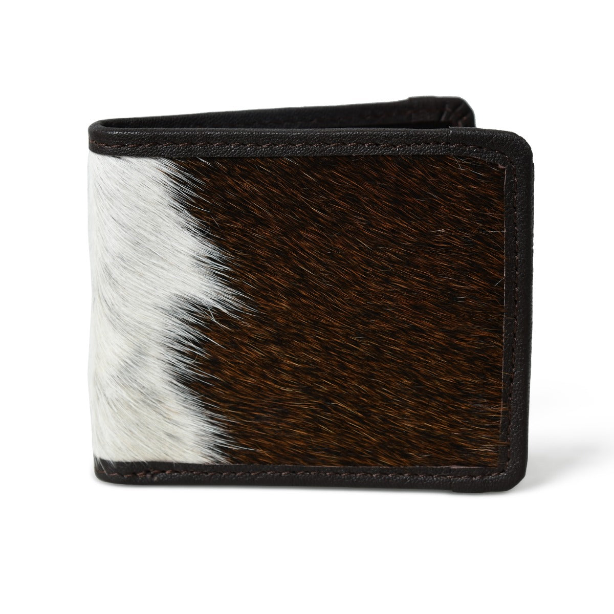 Twofold Cowhide Mens Wallet Brown