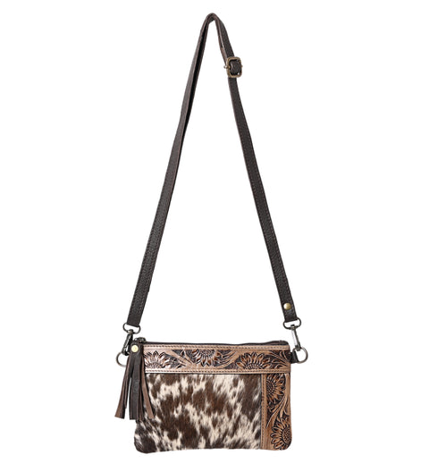 L Tooled Clara Side Bag – Hand-Tooled Leather Crossbody
