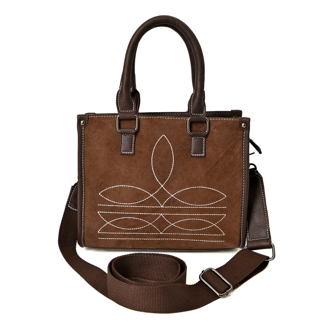 Cowgirl Bloom Tote – Western Floral Leather Tote