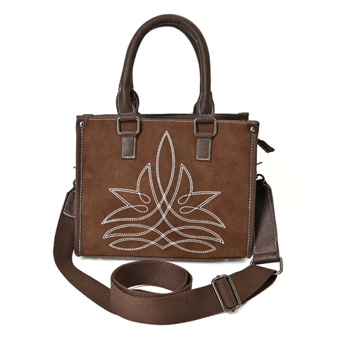 Canyon Bloom Handbag – Western Floral Leather Handbag