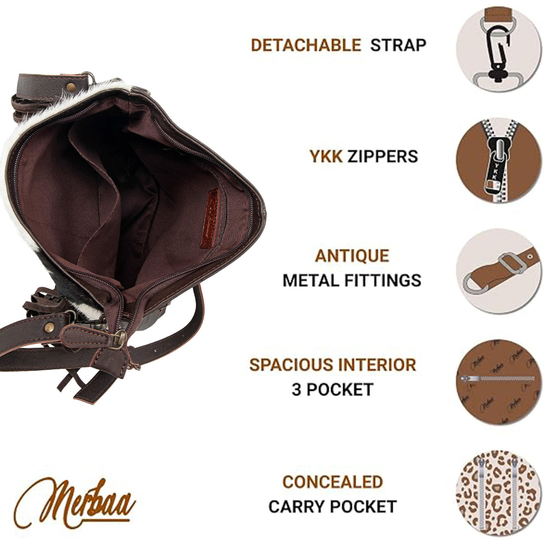 Texas Longhorn Fringe Bag