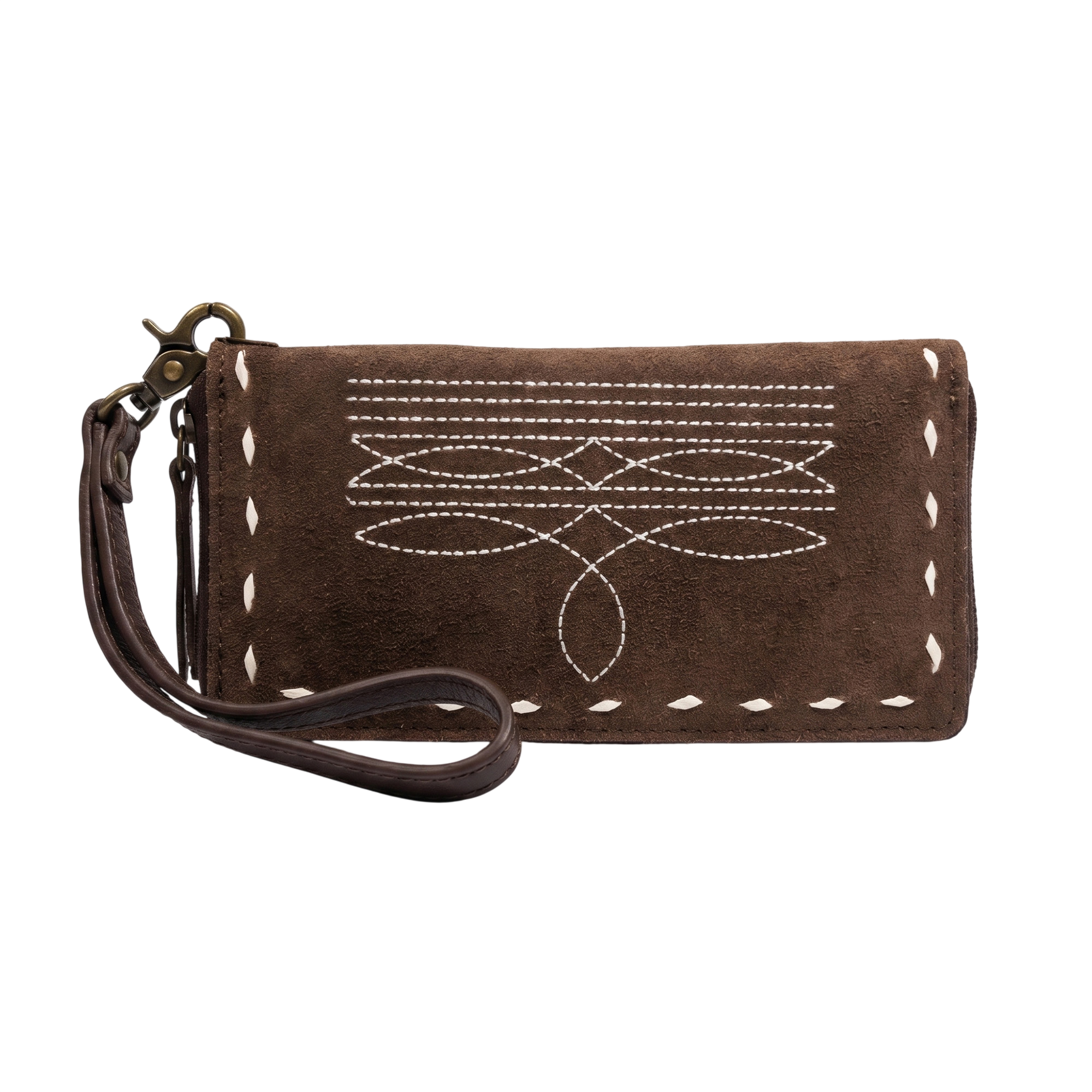 Cowgirl Boot Stitch Wristlet Wallet
