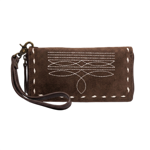 Cowgirl Boot Stitch Wristlet Wallet