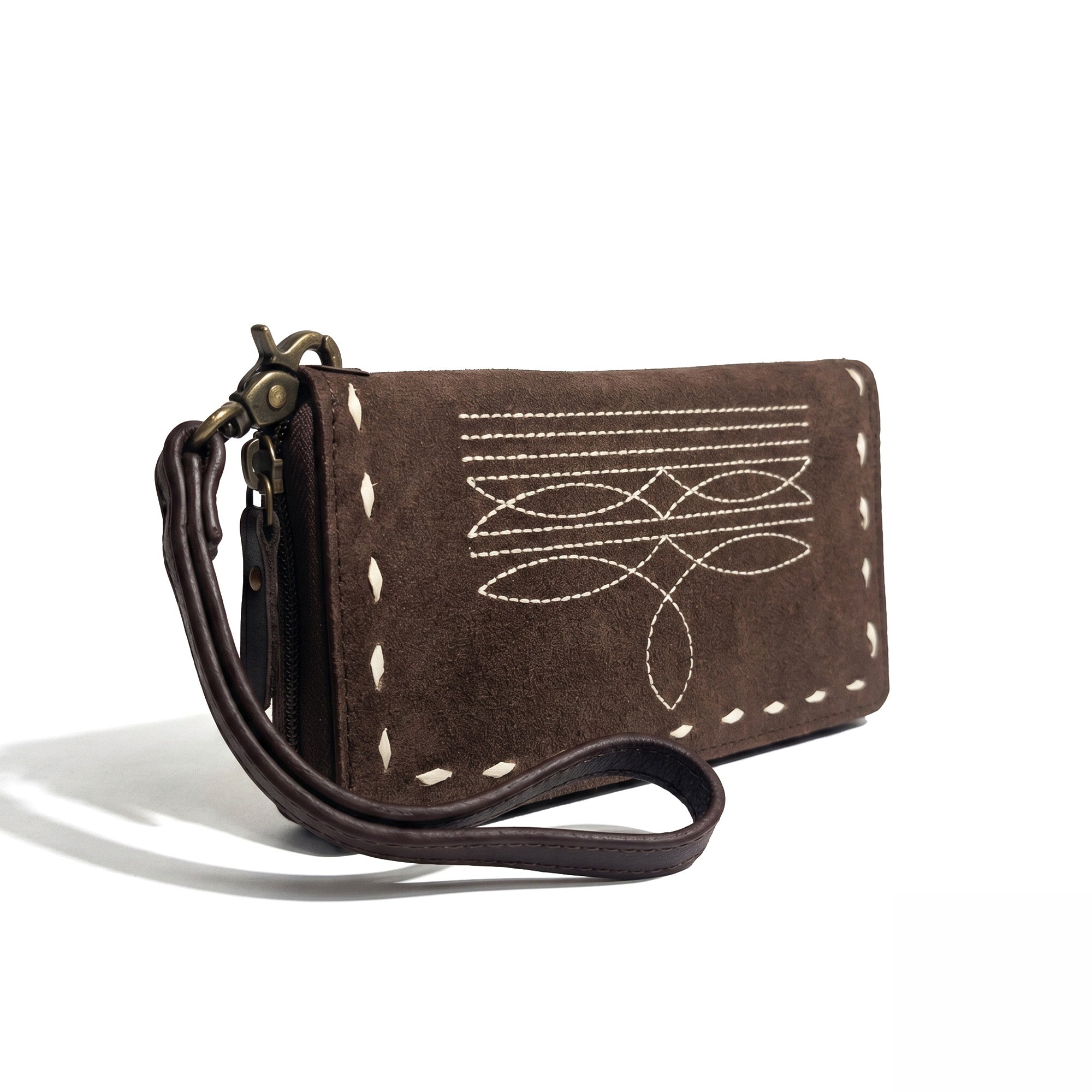 Cowgirl Boot Stitch Wristlet Wallet