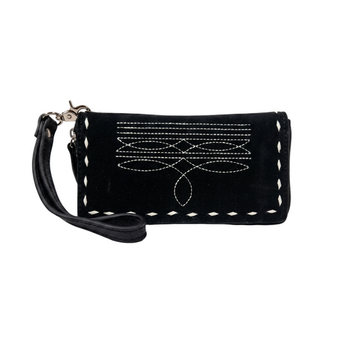 Cowgirl Boot Stitch Wristlet Wallet
