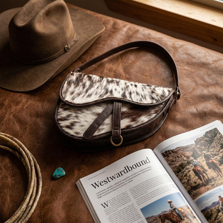 Desert Trail Hair-On Hide Saddle Bag