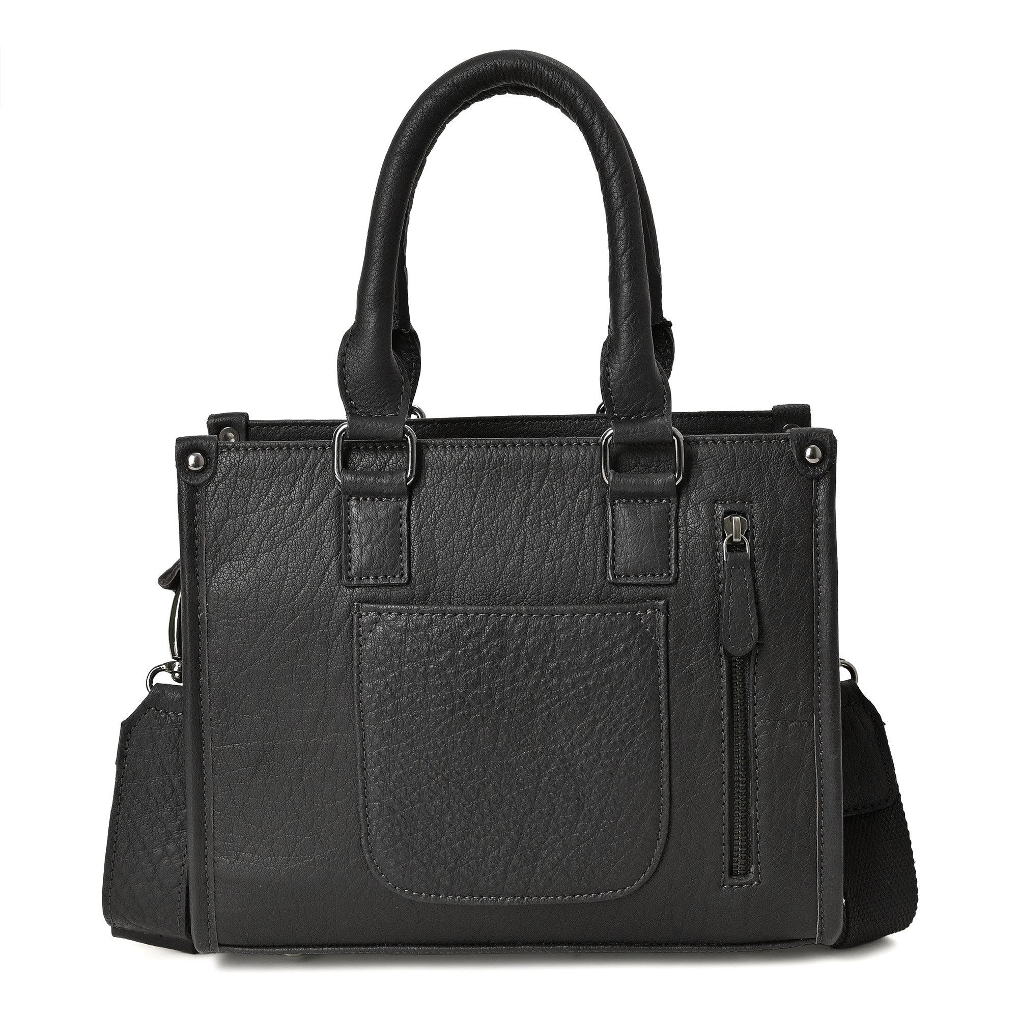 Ridgefield Checker Tote – Handcrafted Western Leather Tote