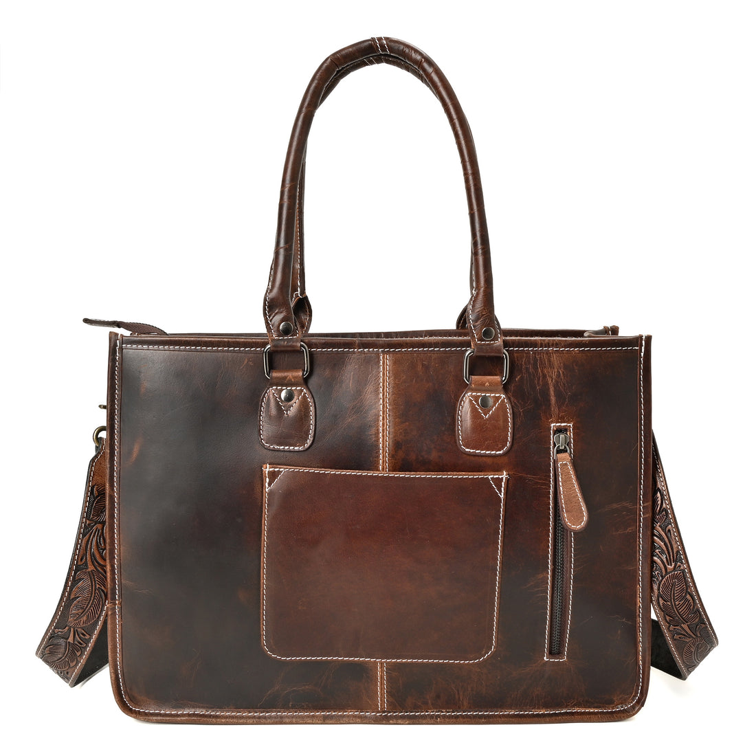 Western Bloom Cowhide Tote Bag – Western Leather Tote