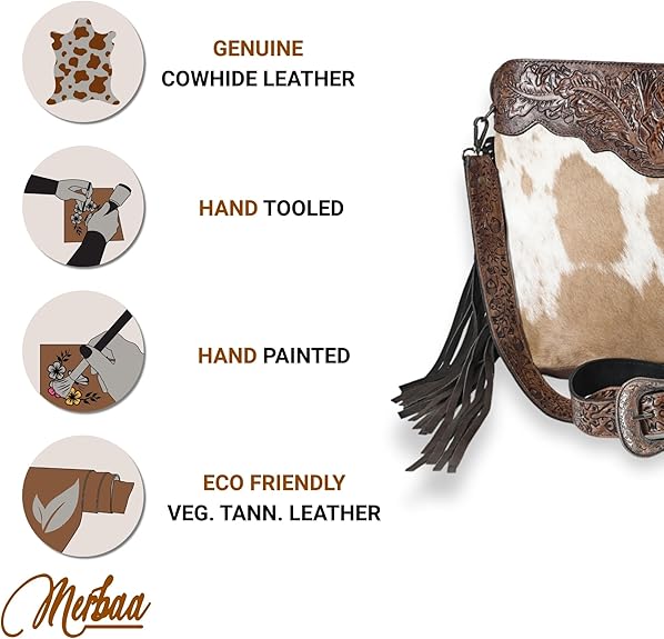 Amanda Tooled Crossbody Bag