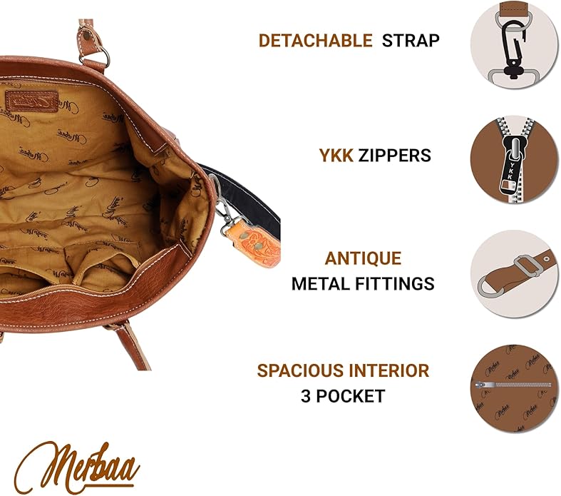 Conmarx Tooled H/on Tote Bag