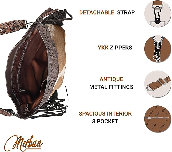 Amanda Tooled Crossbody Bag