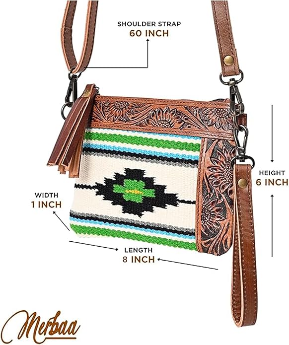 L Tooled Clara Side Bag