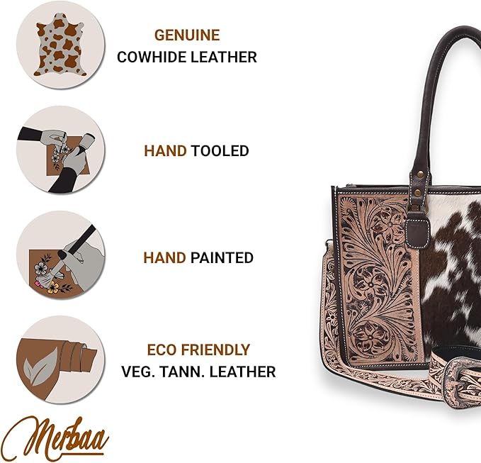 Dark Lagoon Tooled Shoulder Bag