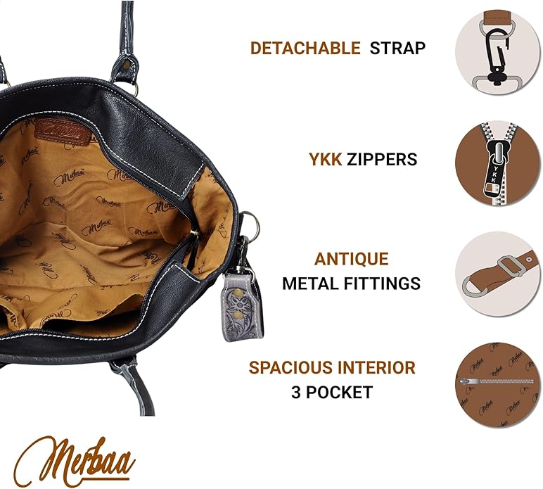 Conmarx Tooled H/on Tote Bag