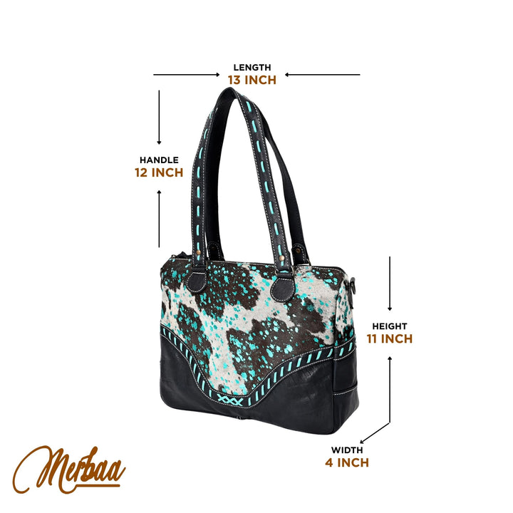 Turquoise Sprinkle Messenger Bag