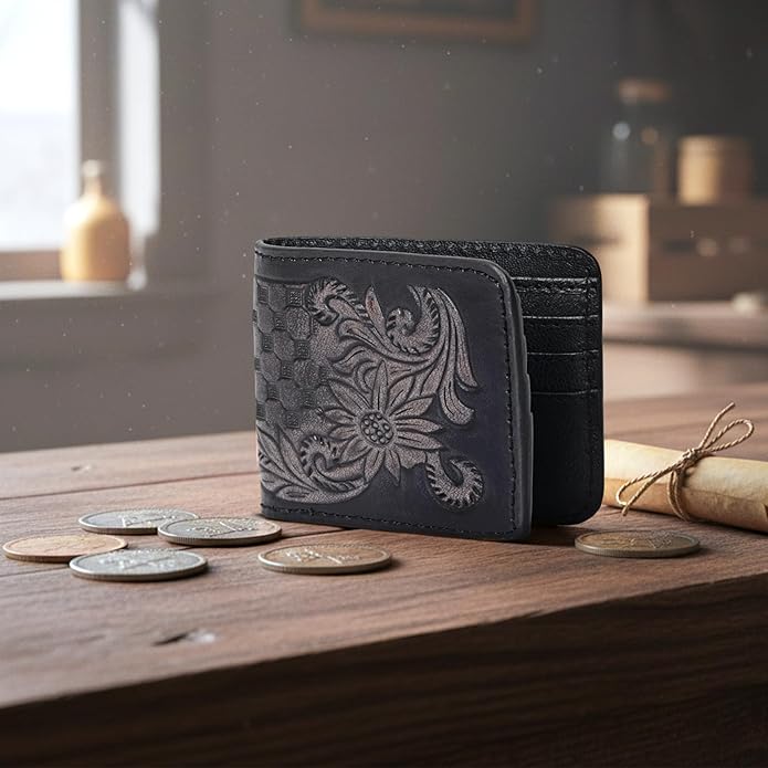 Lovesome Handtooled Hipster Wallet