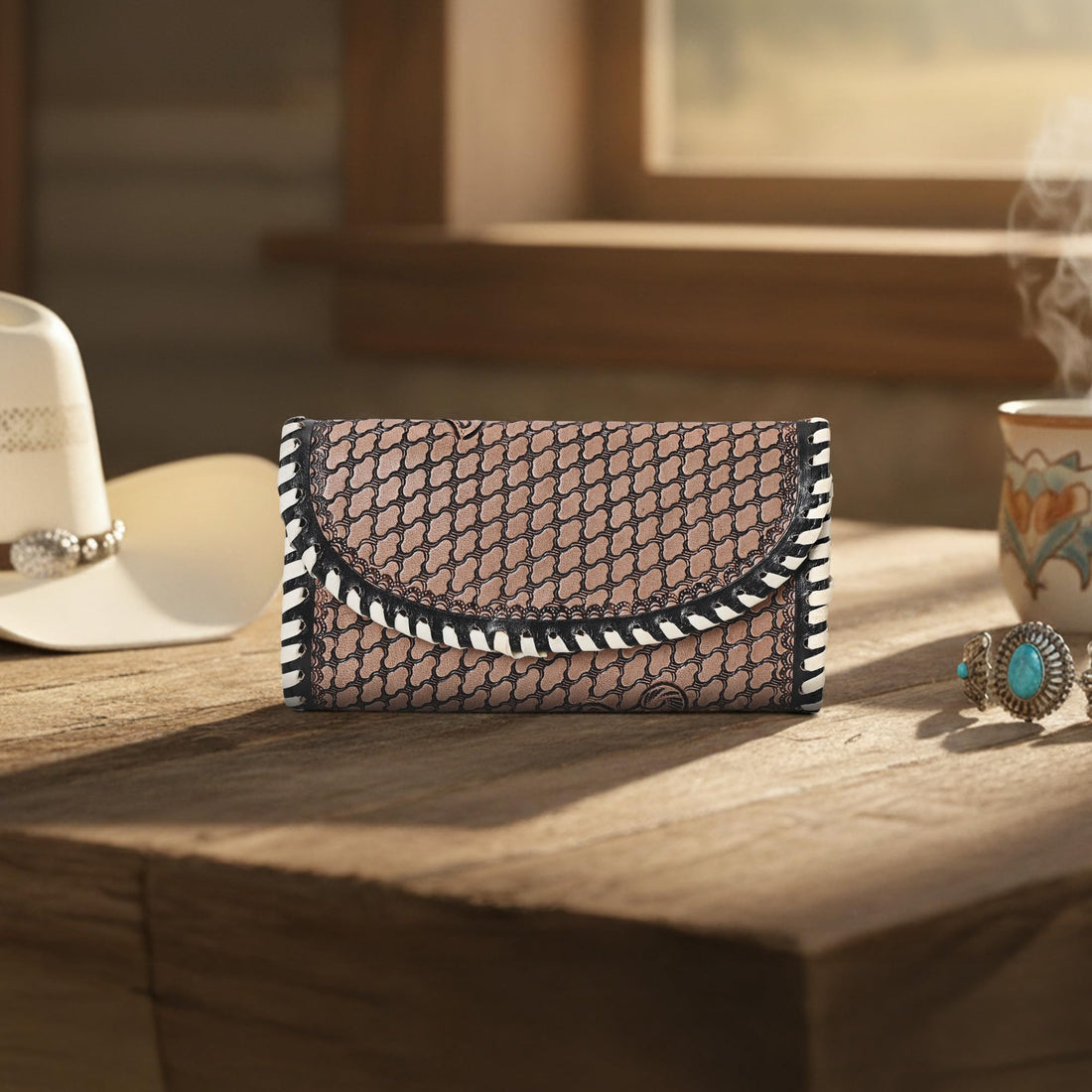 Carmen Knitted Tooled Wallet