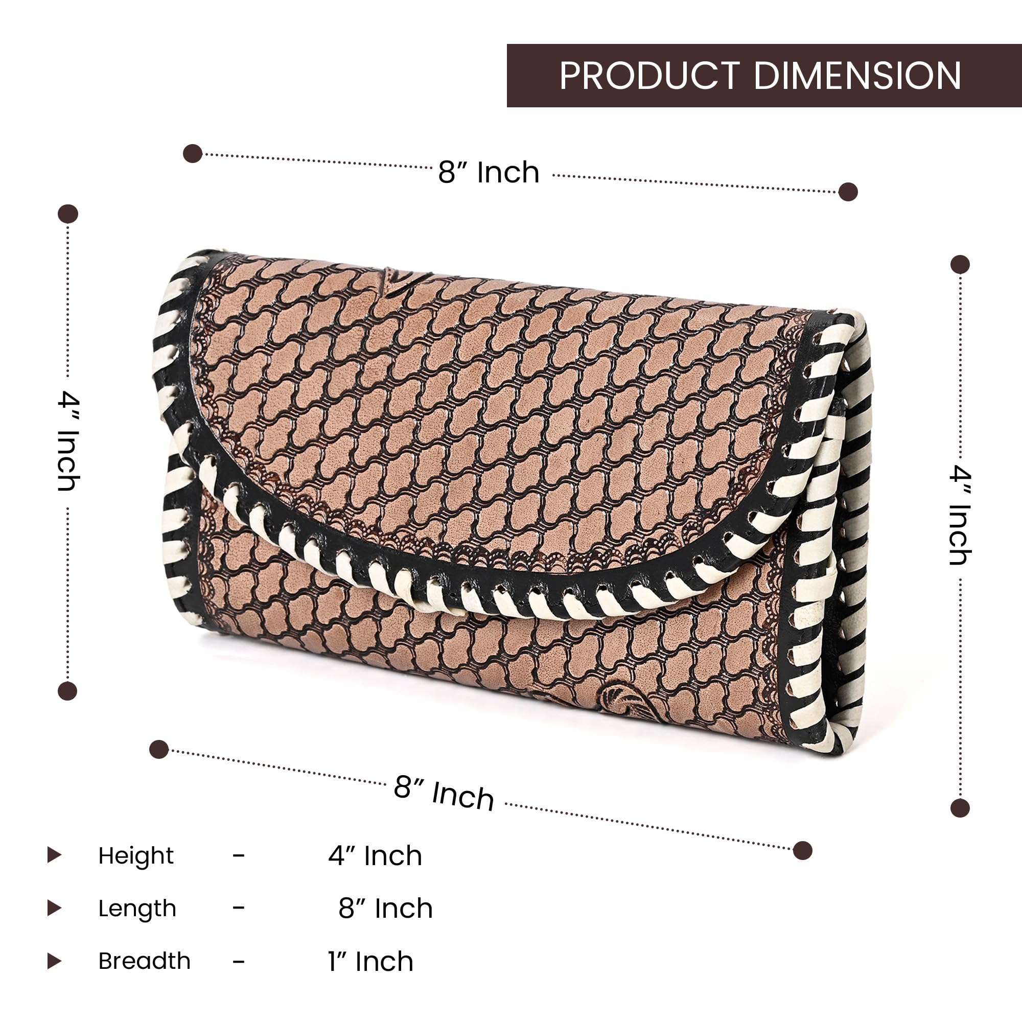 Carmen Knitted Tooled Wallet