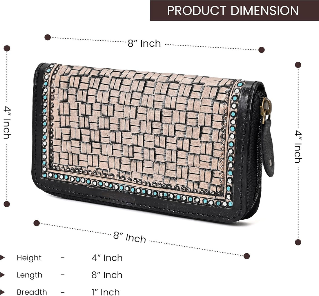 Carolina Tooled wallet