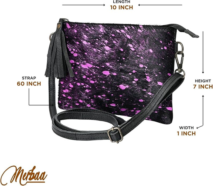 Ruby Cowhide Mini Crossbody Bag – Handcrafted Leather