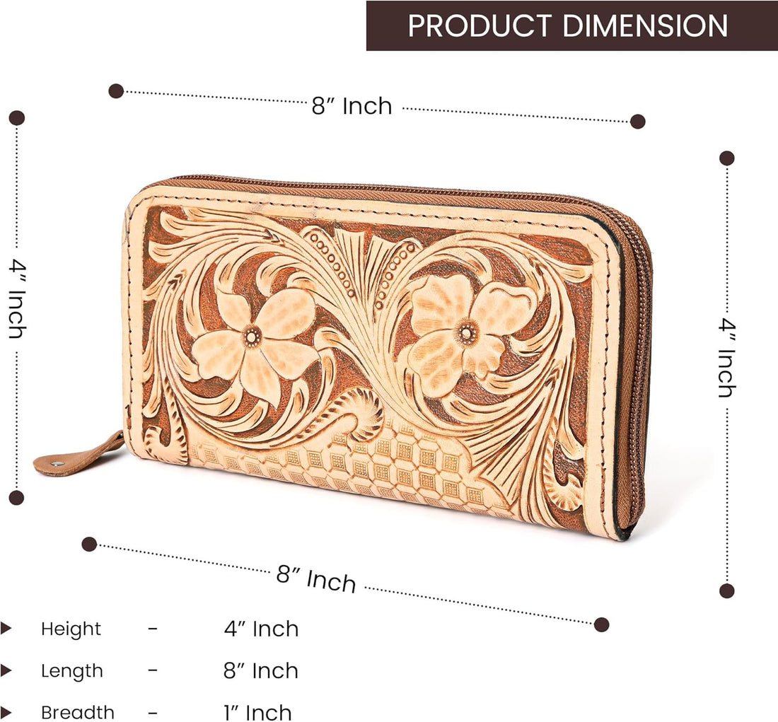 Chic Carries Tooled Wallet