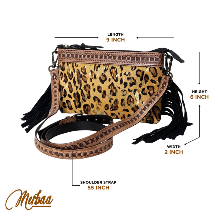 Shiny Jaguar Pouch Bag