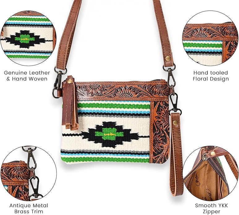 L Tooled Clara Side Bag