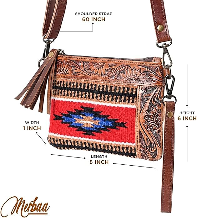 L Tooled Clara Side Bag
