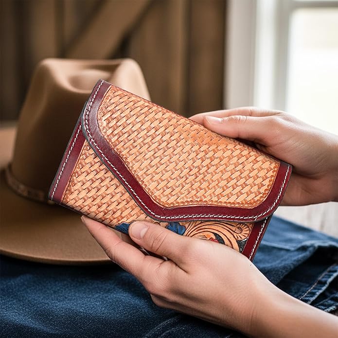 Retro Rucksack Trifold Wallet