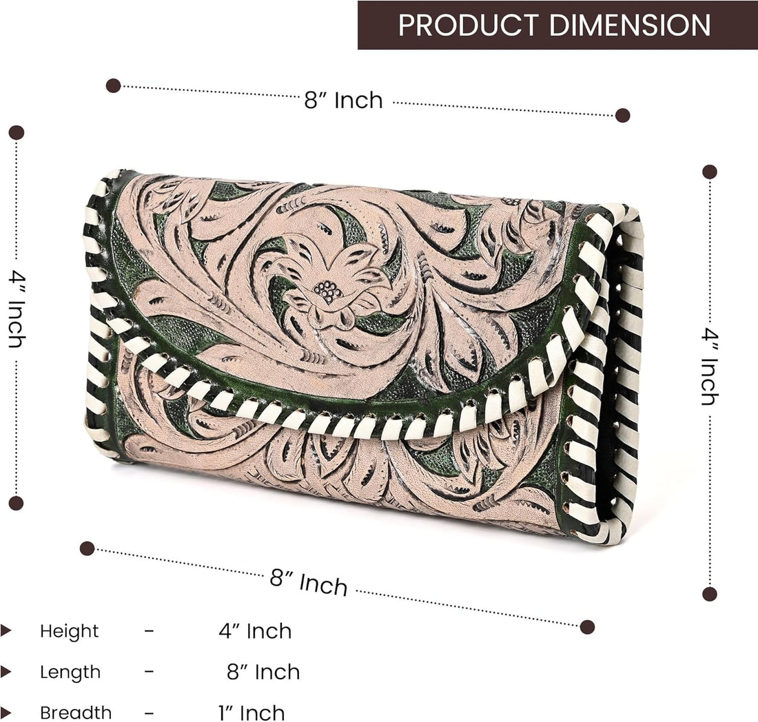 Circe Hand Tooled wallet