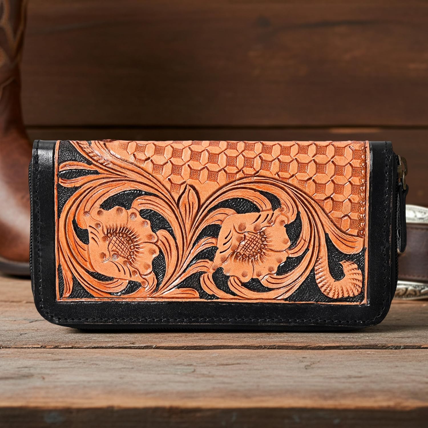 Looms Tooled Wallet