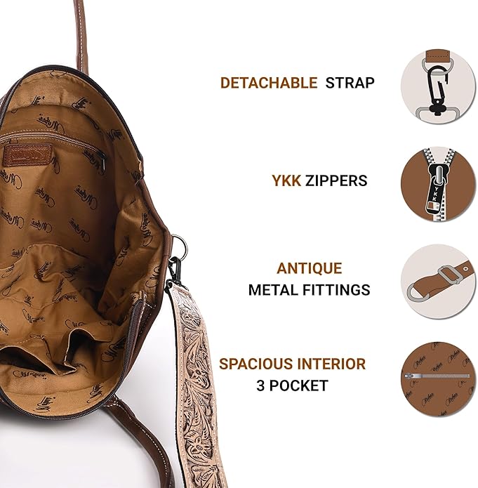 Conmarx Tooled H/on Tote Bag