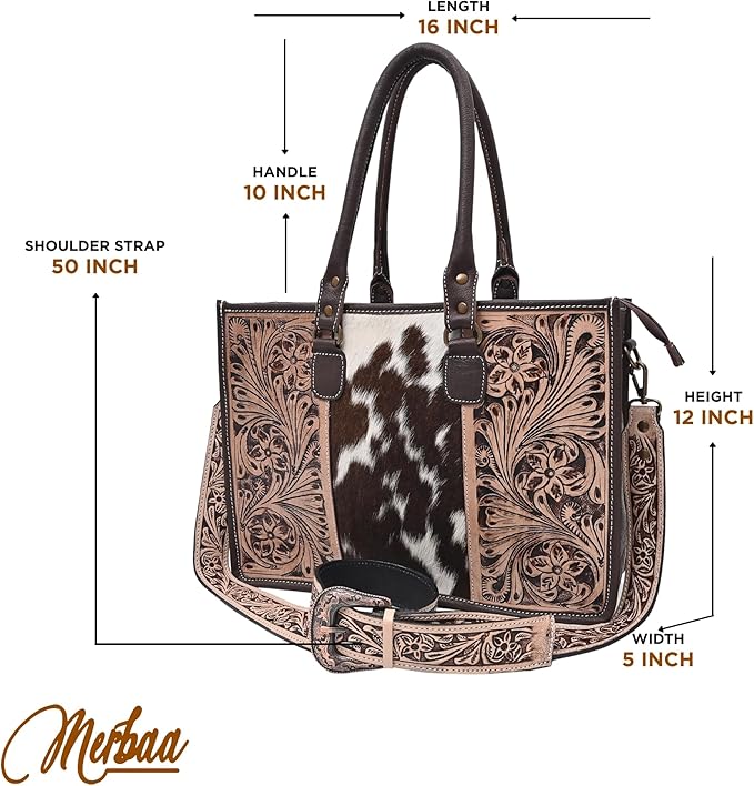 Dark Lagoon Tooled Shoulder Bag