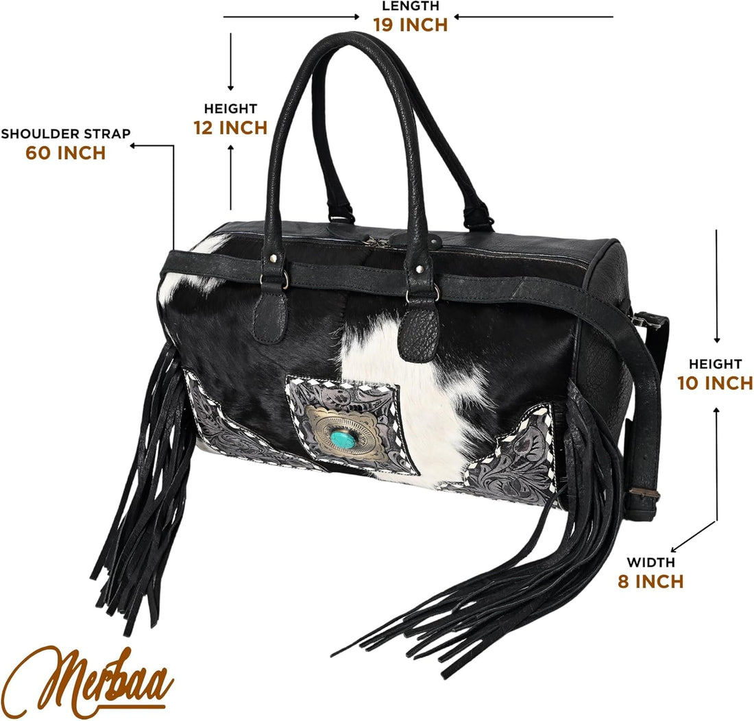 Black Azetic Concho Duffle