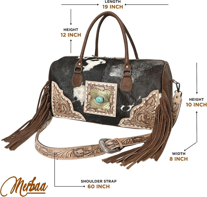 Brown Azetic Concho Duffle