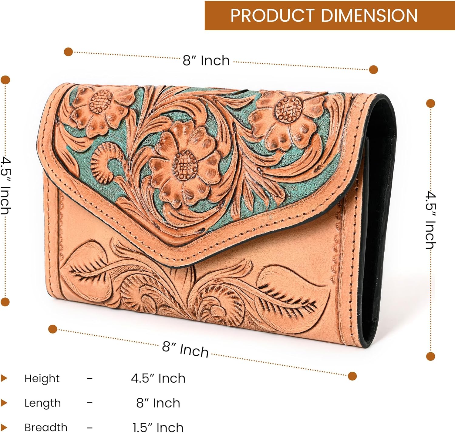 Troupey Handtooled Wallet