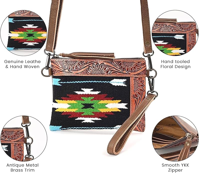 L Tooled Clara Side Bag