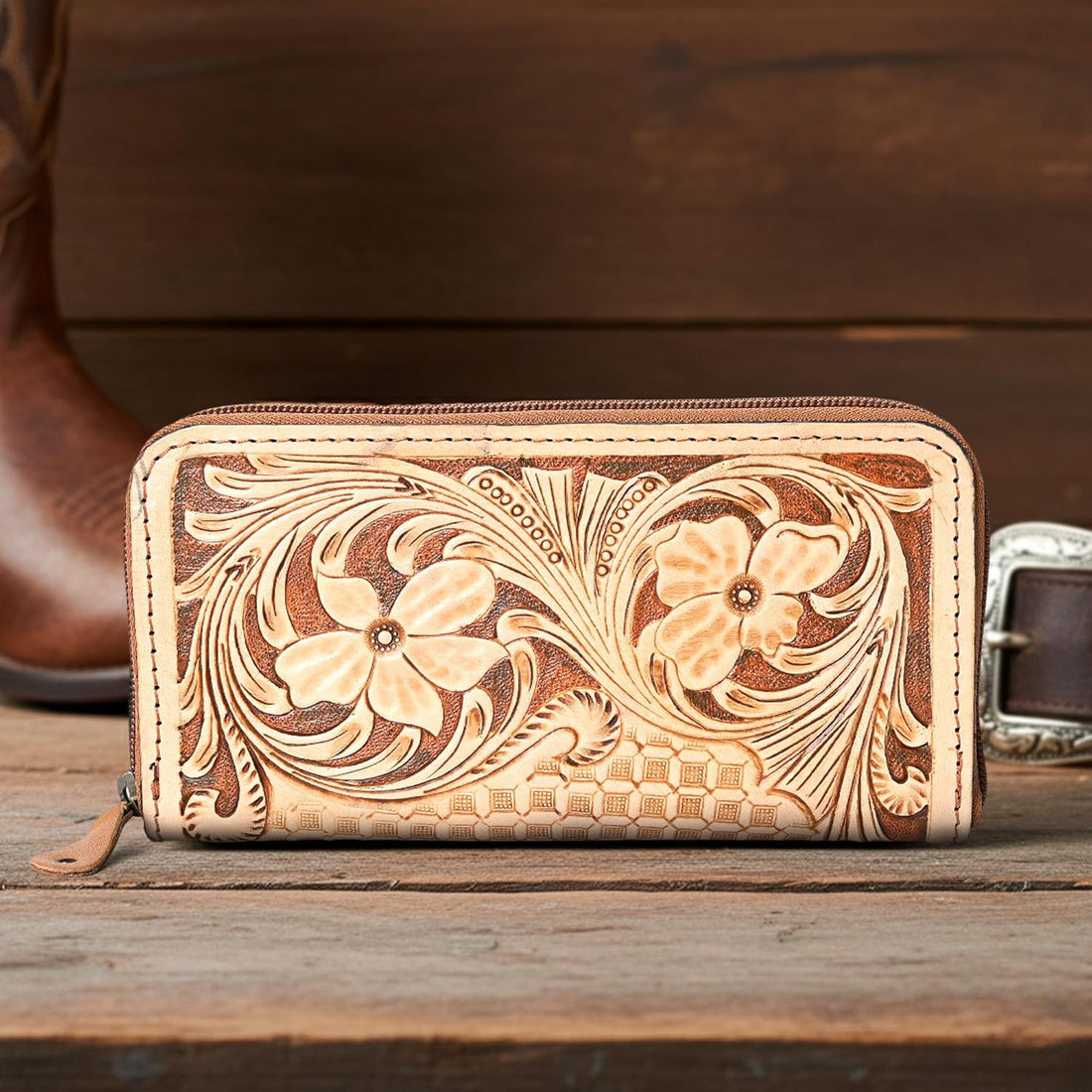 Chic Carries Tooled Wallet